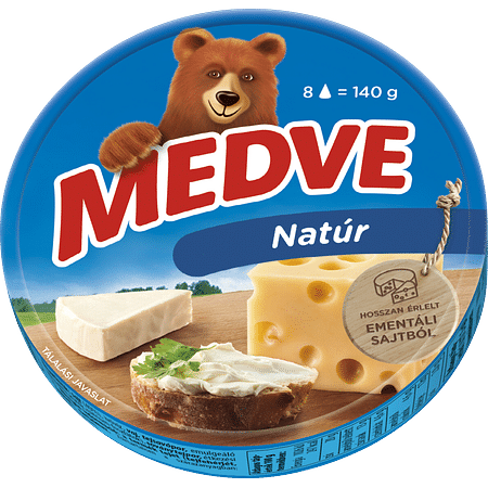 Medve dobozos sajt 140g. natúr