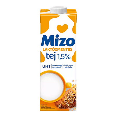 Mizo laktózmentes UHT tej 1,5% 1000ml.