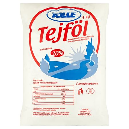 Tolle gasztro tejföl zacskós 5/1 20%