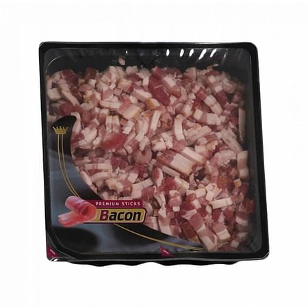 Premium kockázott bacon 1000 g. 6 mm