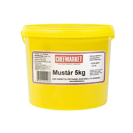 Mustár 5kg vödrös