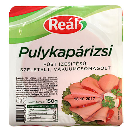 Reál pulyka párizsi füst szel. 150g