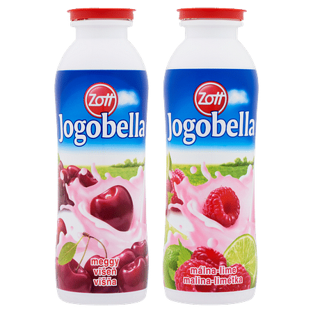 Jogobella 250 g. ivójoghurt  meggy-málna 2 ízcs.