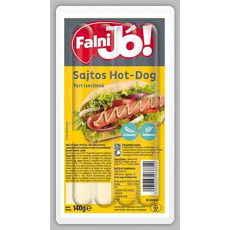 Falni jó Hot dog sajtos 140g