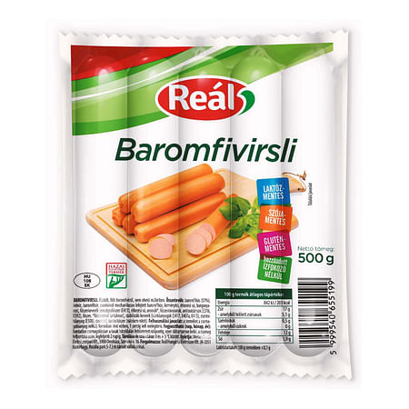 Reál baromfi virsli 500 g.