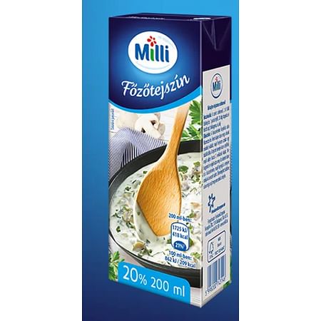 Milli főzőtejszín UHT 200 ml.