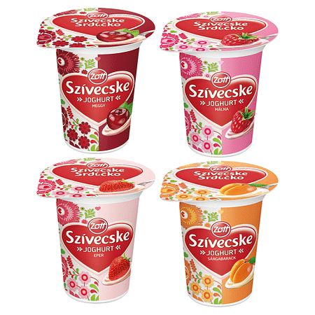 Zott szivecske joghurt 125 g. gyümi