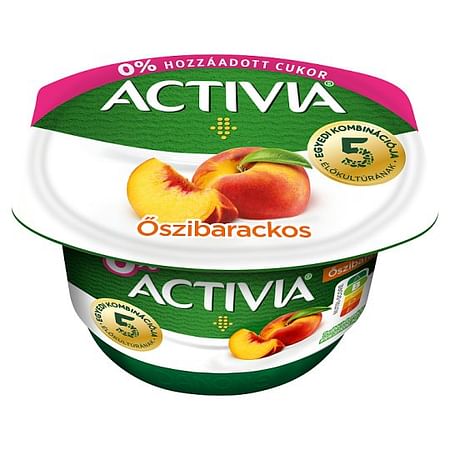 Danone activia 125g. őszibarack 0%