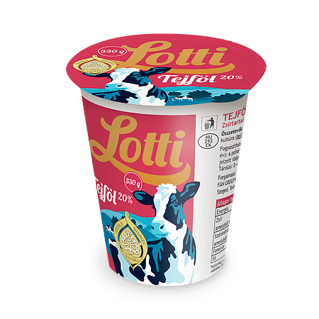 Lotti tejföl 330 g. 20 %