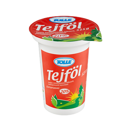 Tolle tejföl 325 g. 20%