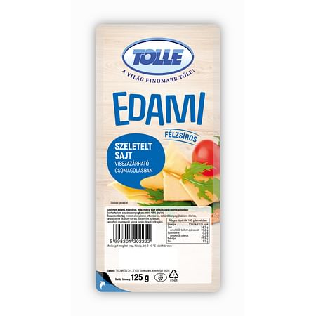 Tolle Szeletelt Edami sajt 125g.