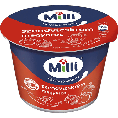Milli szendvicskrém 200 g. magyaros
