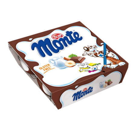 Monte 4x55g csoki desszert wrap