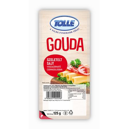 Tolle Szeletelt Gouda sajt 125g.