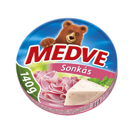 Medve dobozos sajt 140g. sonkás