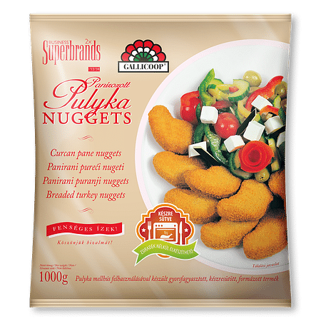 Fagy. Pulyka Nuggets 1 kg Gallicoop