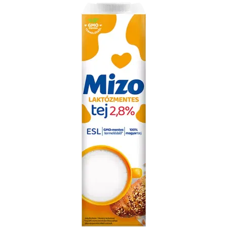 Mizo laktózmentes Dobozos tej 2,8% 1/1 GMO mentes