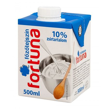 Fortuna főzőtejszín 10% 500ml.