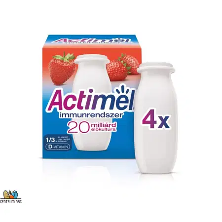 Danone actimel joghurtital eper 4x100 g