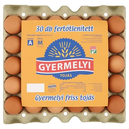 Tojás M  Fertőtlenített Gyermelyi