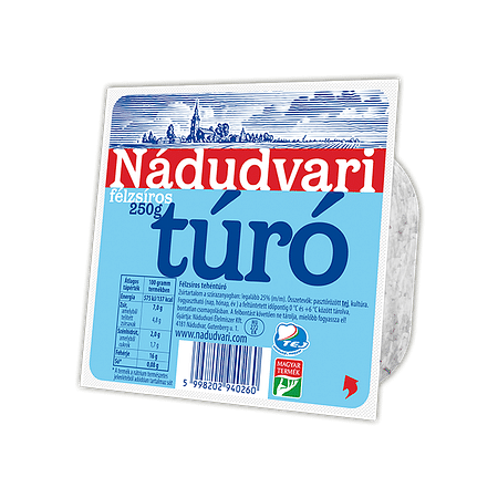 Nádudvari Túró félzsíros 250g (kék)