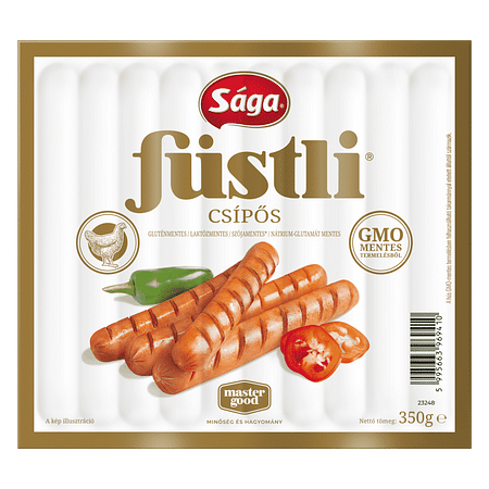 Sága Füstli 350g. csípos