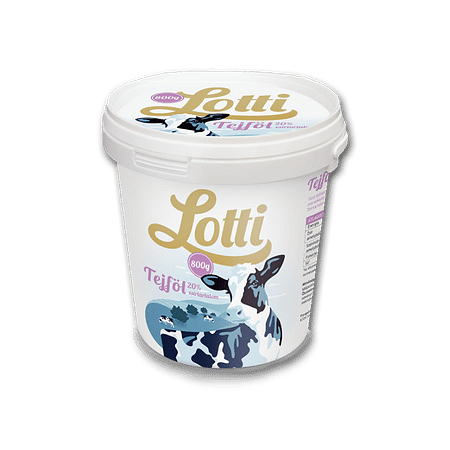 Lotti tejföl 800 g. 20 % VÖDRÖS