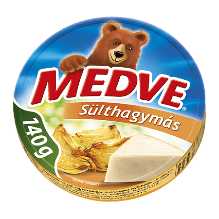 Medve dobozos sajt 140 g. sülthagymás