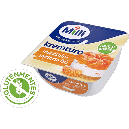 Milli krémtúró mandarin-sajttorta 90 g.