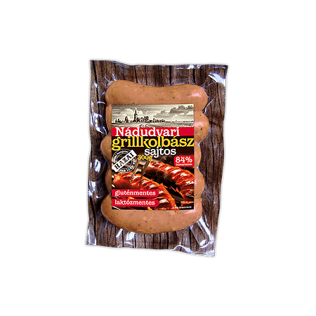Nádudvari grillkolbász ementáli sajtos 300g