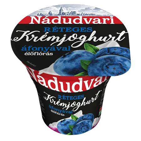 Nádudvari rét. krémjoghurt áfonya 180g.