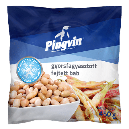 Pingvin fejtett bab 450 g.