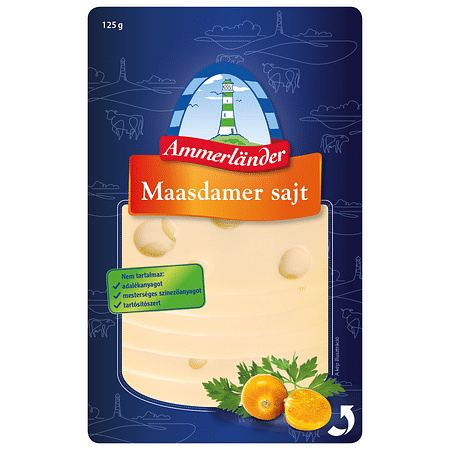 Ammerland 125g Maasdamer 45 %  szeletelt