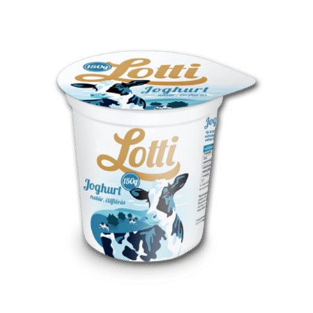 Lotti natur joghurt 150g. 1,4%-os zsírt.