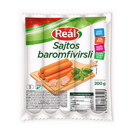 Reál Baromfi sajtos virsli 200 g.