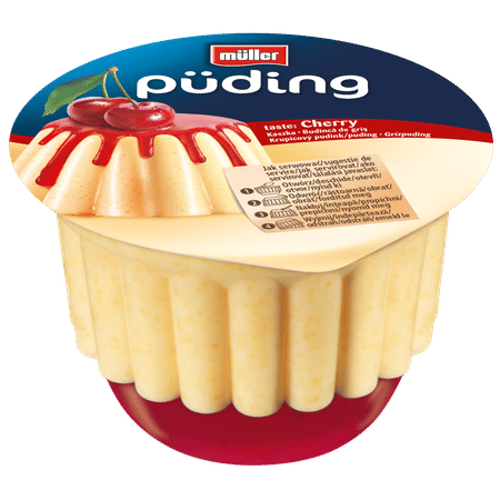 Müller Grízpuding meggy öntet 450g.