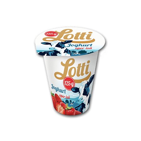 Lotti joghurt eper ízű 125g