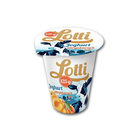 Lotti joghurt sárgabarack ízű 125g