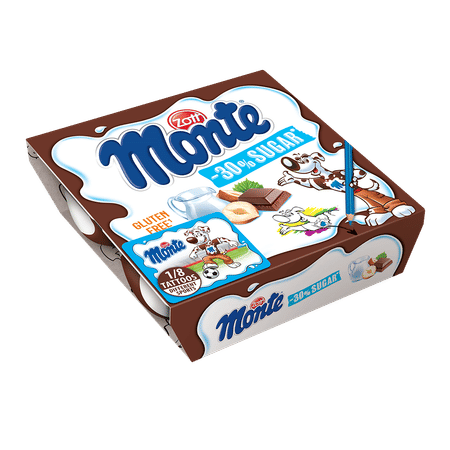 Monte 4x55g -30 % sugar wrap