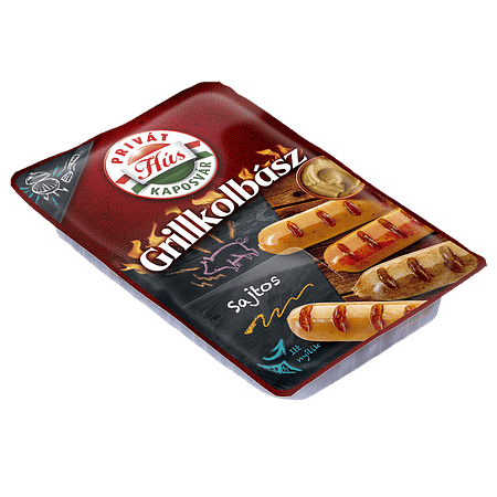 Privát grillkolbász sajtos 240 g. vf.