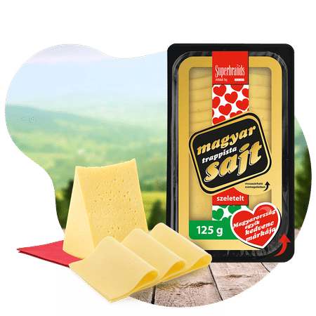 Magyar SZEL Trappista sajt 125g. zsíros