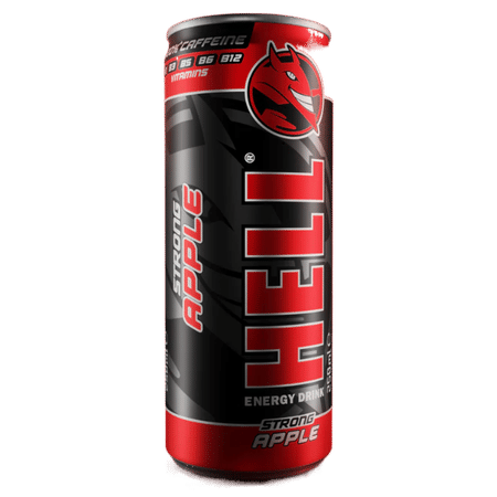 Hell energy drink 250 ml. STRONG APPLE