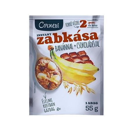 Cornexi zabkása banános-csokis 55g.