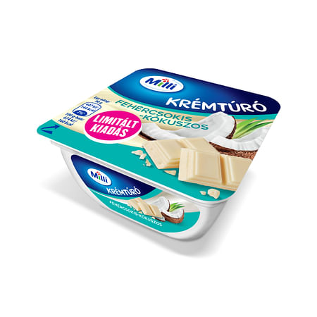 Milli krémtúró fehércsoki-kókusz 90 g.