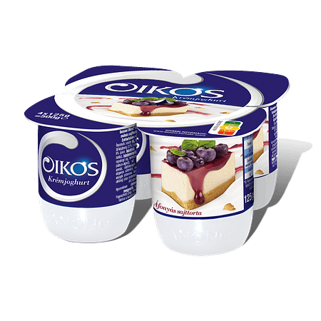 Danone Oikos krémjoghurt áfonyás sajttorta 4x125g.