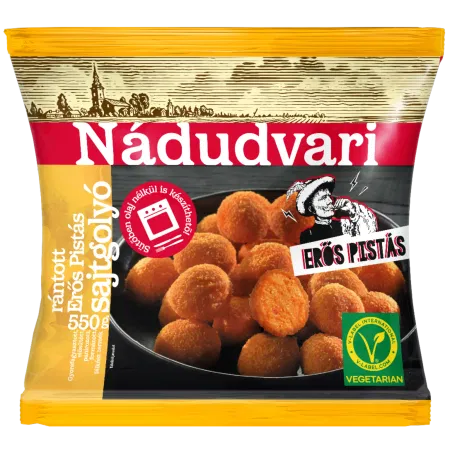 Fagy.Nádudvari Rántott Erős Pistás sajttgolyó 550g.