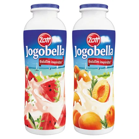 Jogobella 250 g. ivójoghurt  sbar-rozm, görögdinnye-k.fű 3íz