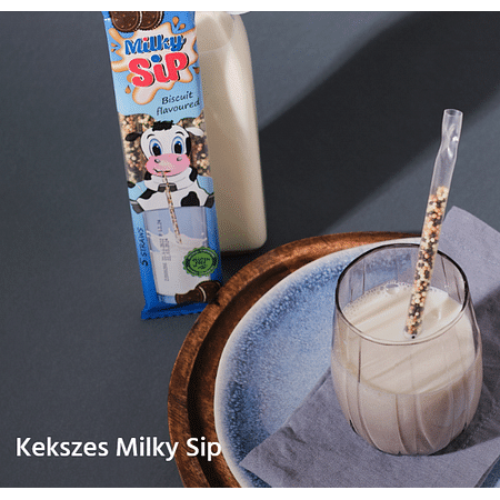 Milky Sip keksz szívószál 5-ös csomag