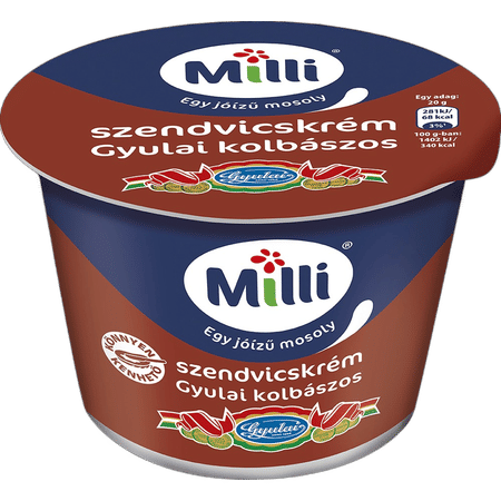 Milli szendvicskrém 200 g. Gyulai kolbászos