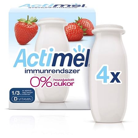 Danone actimel eper 4x100g.0%hozz.cukor